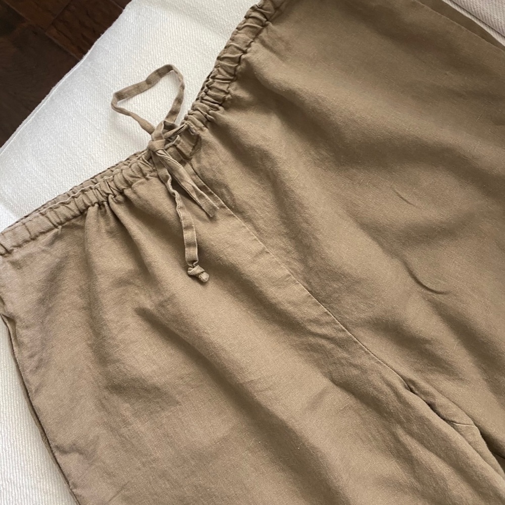Closet Closing Today!: Milk Folk Drawstring Linen Pants, PRICE FIRM - Picture 4 of 5